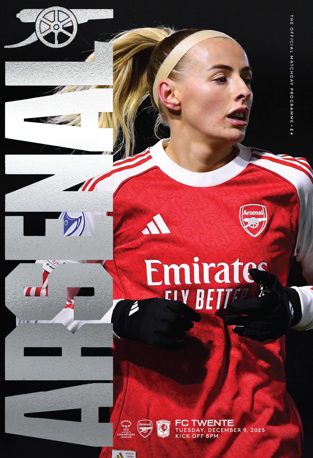 ARSENAL WOMEN V FC TWENTE WOMEN, TUESDAY, DECEMBER 9